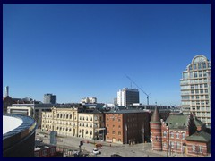 Malmö skyline from the Central station's garage 31 - Carlsgatan